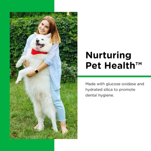 2.5 Nutri-Vet Dental Hygiene Kit for Dogs - Finger Toothbrush and Enzymatic Toothpaste - Chicken Flavor - ounces