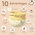 FurVeluxia 360Stretchy Period(XS,60PCS) Dog Diapers Female, Pull It Up Disposable Puppy Diapers with Waist,Super