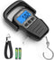 HEETA Fish Scale with Backlit LCD Display, Digital Portable Hanging Weight Scale 110lb/50kg with Hook