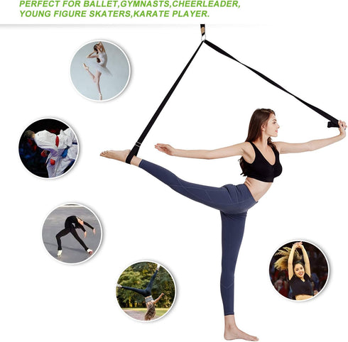 UBING Leg Stretcher, Over The Door Flexibility Trainer, Stretch Strap for Dance, Ballet, Cheer, Gymnastics, Taekwondo