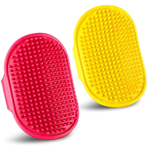 Dog Grooming Brush, Pet Shampoo Bath Brush Dog Grooming Shedding Brush Soothing