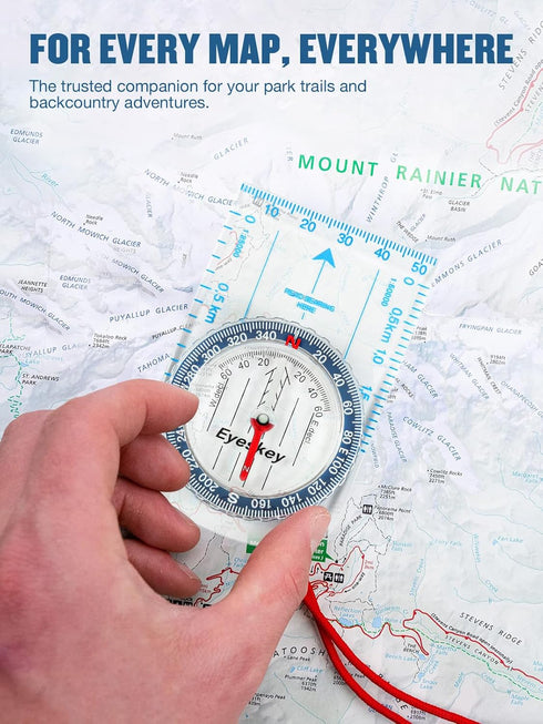 Eyeskey Premium Orienteering Compass for Hiking & Navigation