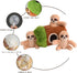 Interactive Squeaky Dog Toys - Plush Sloth Toy, Stuffing Woodland Friends Burrow for Small Medium Large Dogs