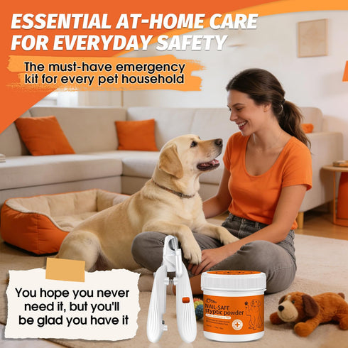 '-1.76oz (2-Pack) PAW PLANET Styptic Powder for Dogs & Cats Fast Acting Blood Stop Powder for Nail Clipping, Minor Cuts