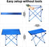 ROCK CLOUD Portable Camping Table, Ultralight Aluminum Folding Beach Table for Camping Hiking Backpacking Outdoor Picnic