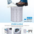 FENNIDICE 14.5'' Portable Toilet for Camping with Pop-Up Privacy Tent, Portable Potty for Adults, Ultralight Foldable