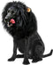 Onmygogo Lion Mane Wig for Dogs with Ears, Funny Pet Costumes for Halloween Christmas, Size L, Black