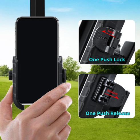 Golf Cart Phone Holder, Magnetic Cell Phone Mount, Compatible with EZGO/Club Car/Yamaha, Ultra Strength Magnet