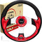 Roykaw Universal Golf Cart Steering Wheel Compatible with EZGO RXV TXT, Club Car DS Precedent Tempo, Yamaha G29