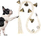 Handwoven Dog Bell for Potty Training, Adjustable Door Bell with 6 Extra Loud Bells for Dogs