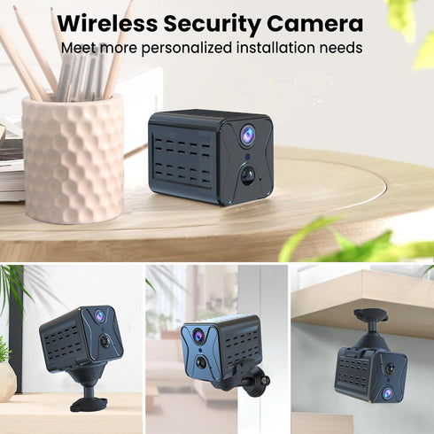 javiscam 2026 4K Viewing,2800mAh Mini Spy Camera Upgraded Mini Hidden Camera,WiFi Cam with Night Vision,Remote Long