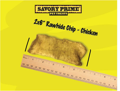 Savory Prime Rawhide Chips, Chicken, 1-Pound