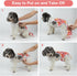 MICOOYO Dog Diaper Onesie Sanitary Pantie with Adjustable Suspender Washable Dog Period Panties Doggie Diapers Pet