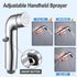 Dog Shower Attachment Metal, YDmeet Pet Shower Attachment for Fast Pet Bathing, Adjustable Sprayer, 8 ft Hose, Chrome