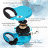 13 ft Retractable Dog Leash for Large Dogs up to 26 lbs, Tangle-Free Nylon Tape, Blue Dan S