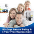 5 Gallon Aquarium Filter with Surface Skimmer, Small Quiet Hang on Back Filter for Fish Tank