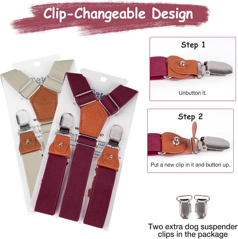 2 Pet Soft Dog Suspenders Pieces Female Dog Diaper Suspenders for Dogs Diaper Keeper Suspender for Dogs Skirt, Doggy