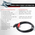 LICHIFIT Power Cord Cable Battery Connecting Line, Double Connectors 3M for Daiwa/Shimano Electric Fishing Reels