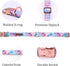 Elegant little tail Colorful Pattern Dog Collar, Durable Adjustable Pet Collar for X-Large Dogs
