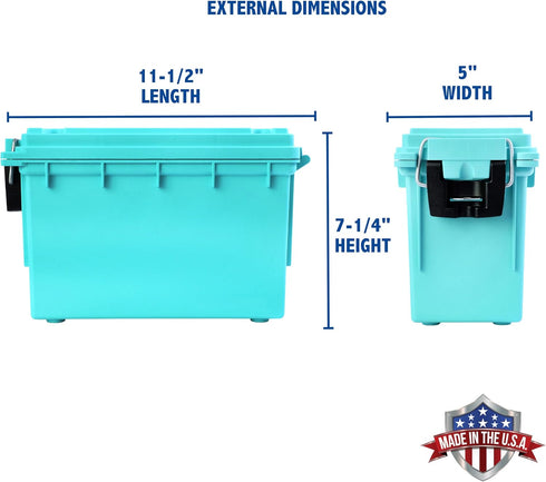 Sheffield 12633 Ammo Storage Box, Protects Hunting Gear, Water and Dust Resistant, Stackable, Made in USA