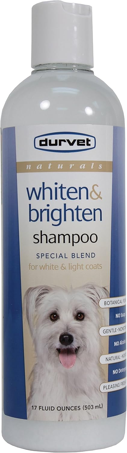 Durvet-Pet D-Naturals Whiten and Brighten Shampoo, Clear, 17 Ounce