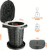 Boreeman 400lbs, Portable camping Toilet, Foldable and Height Adjustable, Load Capacity with Carrying Handle, Perfect