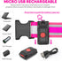 LED Running Belt, USB Rechargeable High Visibility Waistband Safety Light for Running, Cycling, and Walking