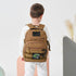 Kids Tactical Backpack, Army Molle Bookbag Military Boys Backpack for School, Outdoor, Camping, Brown