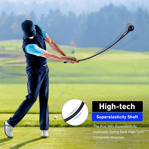 Golf Swing Trainer Aid and Correction for Strength Grip Tempo & Flexibility Training Suit for Indoor Practice Chipping