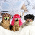 3 Pieces Dog Cosplay Wig, Cat Wigs, Classic Funny Pet Accessories Include 3 Pieces Retro Pet Round Sunglasses and 1
