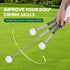 Retractable Golf Swing Training Aid – Portable Grip Trainer with Click Sound, Ideal for Right Hand Practice