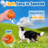Squeaky Dog Toys 6pcs for Medium Dogs, Soft Latex Balls, Smile Dog Toys, Round Balls for Corgi, Border Collie