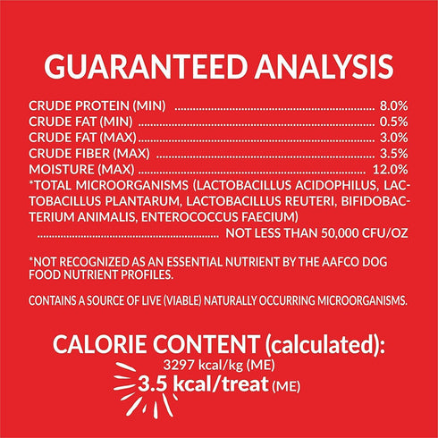 Plus Puffed Dog Treats with Prebiotics and Probiotics, Chicken & Cheddar Cheese, 24oz