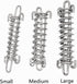 2Pcs Dog Leash Shock Absorbing Buffer Tension Spring Training, Heavy Duty Stainless Steel 304 (L)
