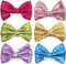 PET SHOW 6Pcs 4" Big Dogs Hair Clips, Bling Hair Bows, Sequins Pet Bowknot, Grooming Accessories for Girls Boys