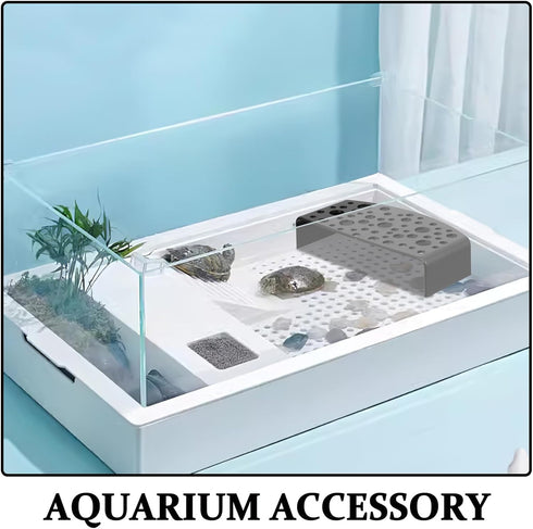 2pcs SUPVOX Aquarium Shrimp Hideouts Black with Holes, Freshwater Shrimp Cave Shelter and Fish Hiding House, Breeding