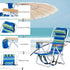 HEPMIMZHU Folding Beach Chair, Foldable Camping Chair with Headrest Cup Holder and Wooden Armrests