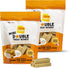 Ultra Chewy Mini Double Treat Bones: Long-Lasting Dog Treats Made in USA, Highly Digestible, 9oz (Peanut Butter, 2