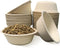 JETKONG 16 oz/2 cup Disposable Dog Bowls, 100% Compostable Paper Feeding Bowls, Pack of 100