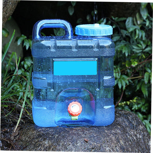 Outdoor Bucket Large Water Container - 10L Sports Water Jug with Spigot for Portable Drinkware