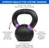 Yes4All Cast Iron Kettlebell Weights, Powder Coated for Strength Training and Home Gym