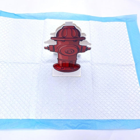 Generic (5PC) Fire Hydrant Dog Training Post Indoor Puppy Potty Supply Realistic Design Pee Station with Mesh Toilet