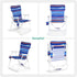 15" 300 LBS, SunnyFeel Tall Folding Beach Chair, Oversized Portable High Seat Sand Chair for Adults Heavy Duty Foldable