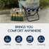 SICHCIS 1.1lbs 300lbs 10.5 Inch Collapsible Stool Camping Folding Stools: Lightweight Portable Foot Stool Load