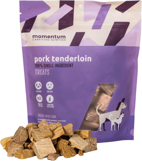Momentum Carnivore Nutrition Protein Duo - Pork Tenderloin & Beef Heart Treats