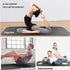 Large Fitness Mat for Home Gym, Rubber Workout Mat, Cardio, Treadmill, Exercise Bike, Yoga, Weightlifting