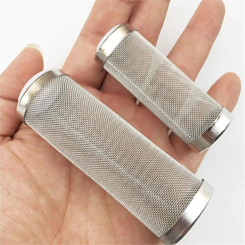 baoauh 10pcs Aquarium Stainless Steel Mesh Filter Guard Aquarium Fish Tank Filter Steel Guard Shrimp Accessories Fish