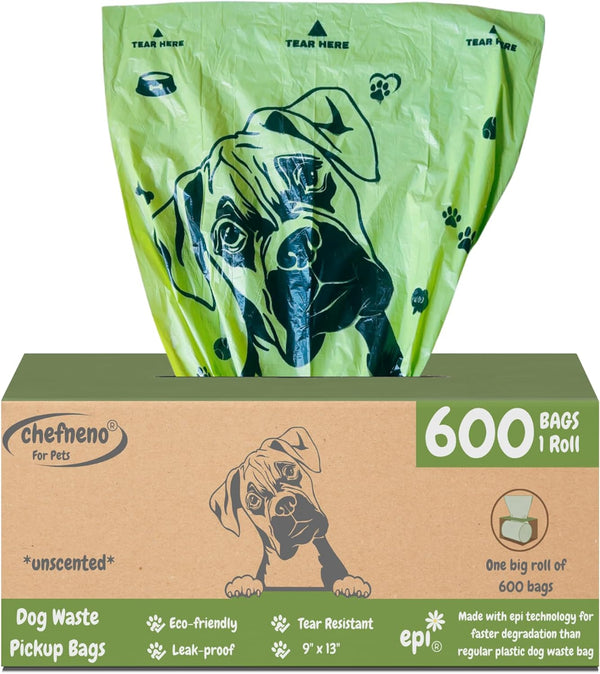 Dog Poop Biodegradable Bags One Biig Roll (600 ct.) Eco-friendly Doggy Poop