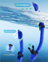 Kwambiri Set, 180Panoramic Swimming Snorkeling Gear for Adults Kids, Dry-Top Snorkel Wide View Diving Mask Breathing