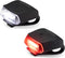 Schwinn LED Quick Wrap Bike Lights Set, Battery Powered Front Headlight and Rear/Back Tail Lights, Tool-Free Strap